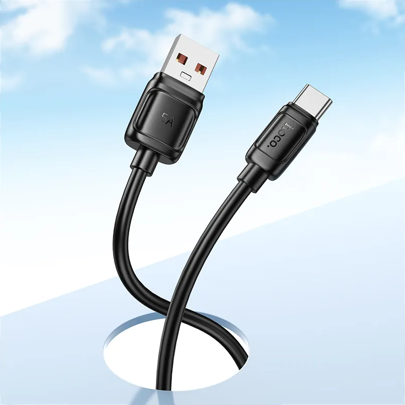 Câble de données et de charge USB-A - USB-C HOCO X115, 100W, 1m, Noir