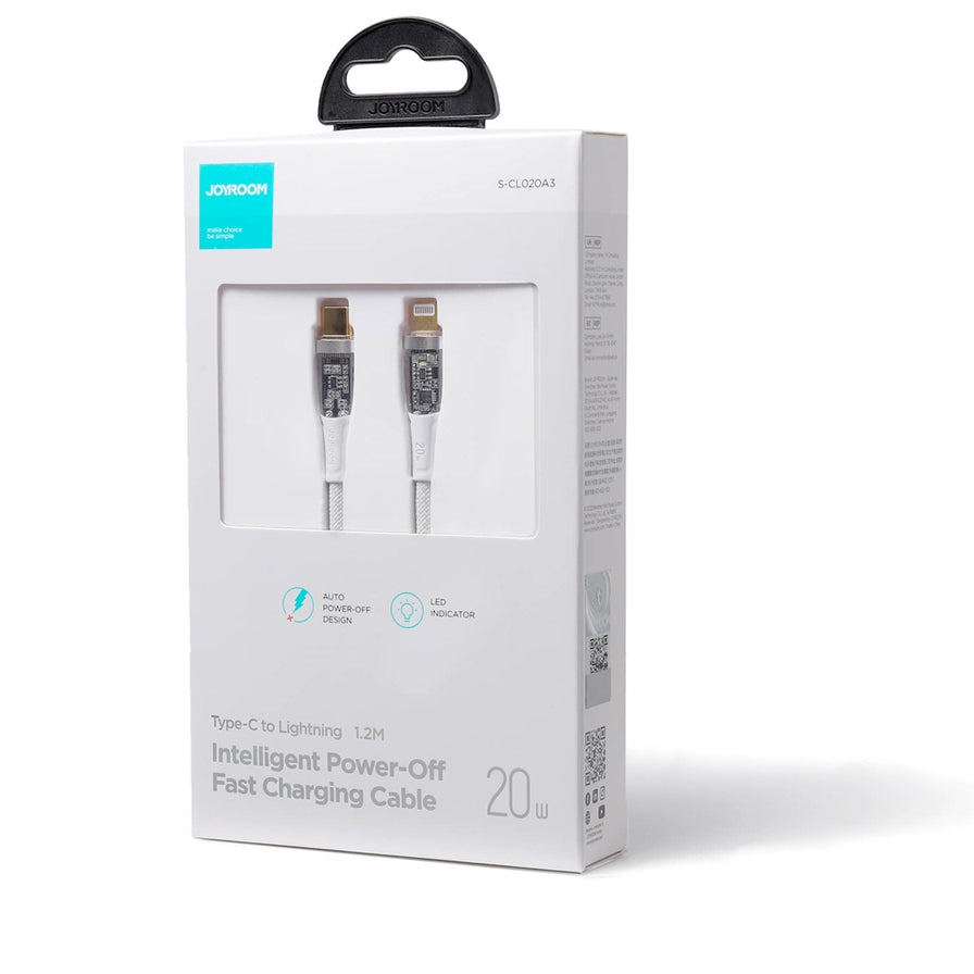 USB-C - Lightning Daten- und Ladekabel Joyroom S-CL020A3, 20W, 1,2m, Weiß