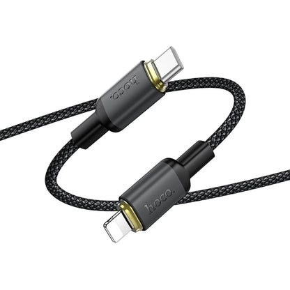 Cavo Dati e Ricarica USB-A - Lightning HOCO X128 Benefit, 12W, 1m, Nero