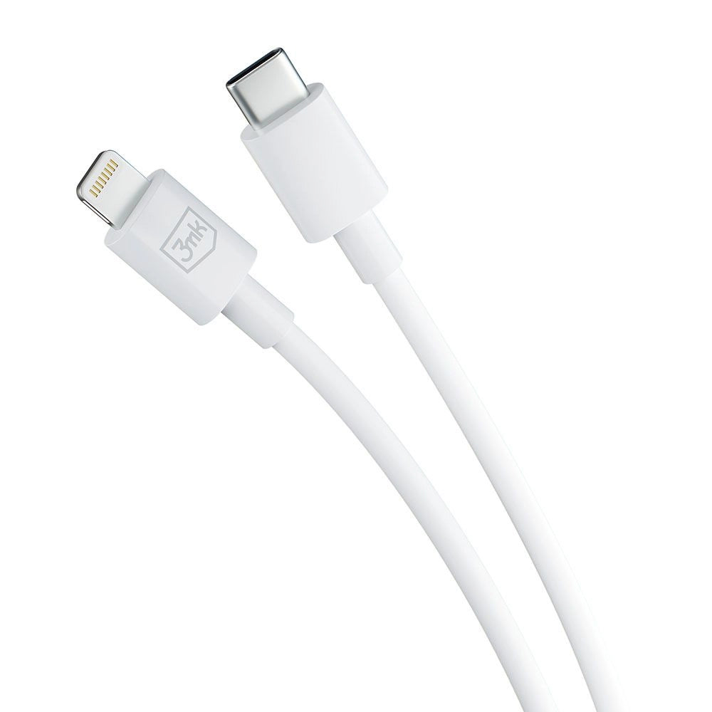 Cavo Dati e Ricarica USB-C - Lightning 3MK Hyper, 20W, 1,2m, Bianco