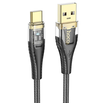 Daten- und Ladekabel USB-A - USB-C HOCO U121, 18W, 1.2m, Schwarz