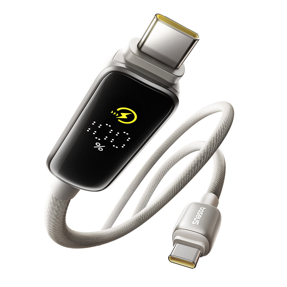 USB-C Daten- und Ladekabel - USB-C Baseus Vipow Display, 100W, 1m, Grau P10381802851-00