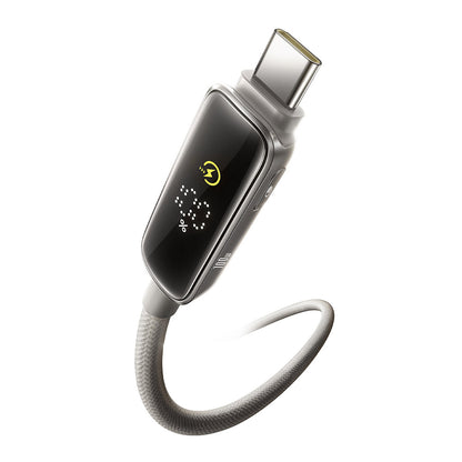 Câble de Données et de Charge USB-C - USB-C Baseus Vipow Display, 100W, 2m, Gris P10381802851-01
