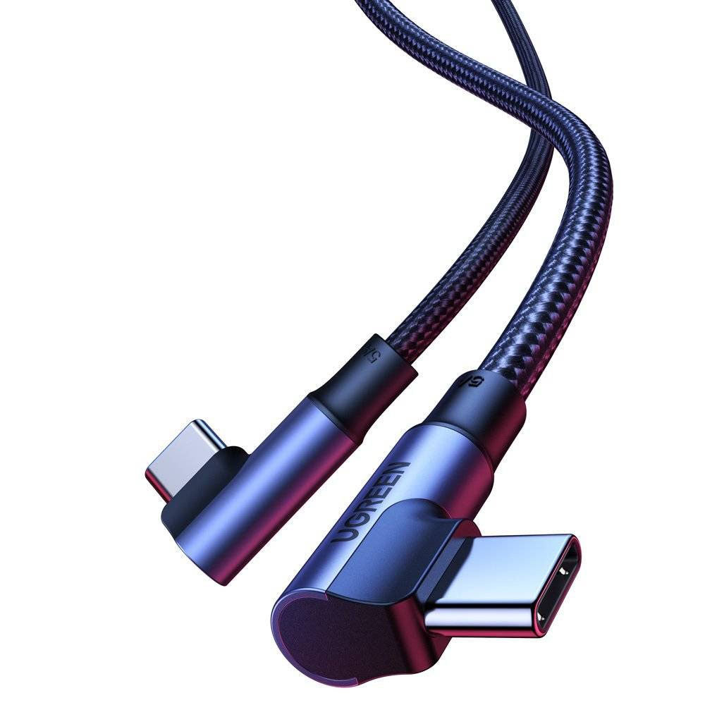 Cavo Dati e Ricarica USB-C - USB-C UGREEN US335 Angled, 100W, 2m, Nero