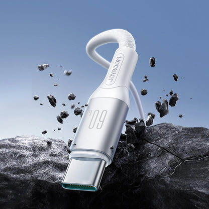 Câble de Données et de Charge USB-C - USB-C Joyroom S-A28 Flash, 60W, 2m, Blanc