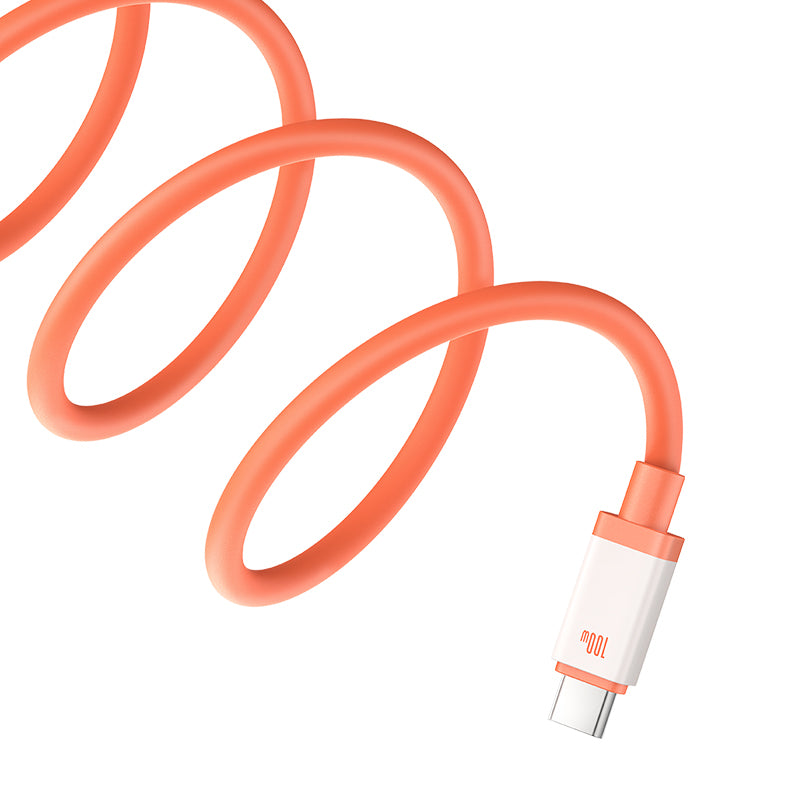 Câble de Données et de Charge USB-A - USB-C Baseus Zero Degree Series, 100W, 2m, Rouge
