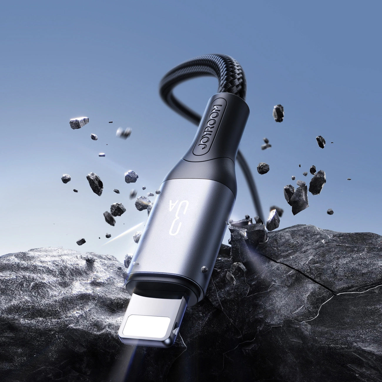 Câble de Données et de Charge USB-A - Lightning Joyroom S-A28 Flash, 18W, 2m, Noir
