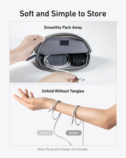 USB-C Daten- und Ladekabel - USB-C Anker, 240W, 1.8m, Weiß A82E2H22