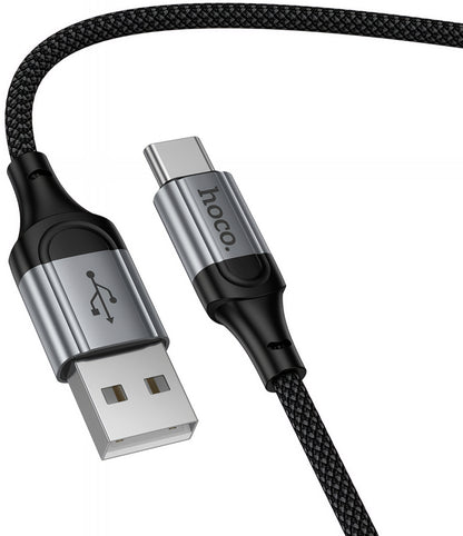 Daten- und Ladekabel USB-A - USB-C HOCO X121, 18W, 1.5m, Schwarz