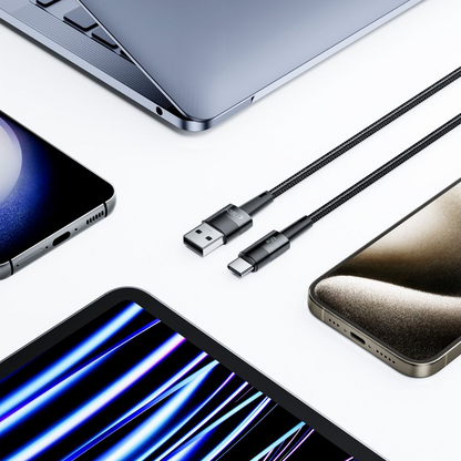 Câble de données et de charge USB-A - USB-C Tech-Protect Ultraboost, 66W, 0,5m, Gris
