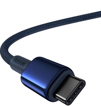 Cavo Dati e Ricarica USB-C - USB-C Baseus Tungsten Gold, 100W, 1m, Blu Navy P10319800321-03