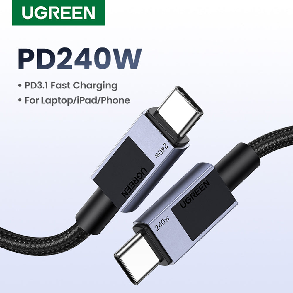 Cavo Dati e Ricarica USB-C - USB-C UGREEN L513, 240W, 1m, Nero