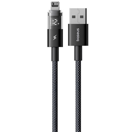 Câble de Données et de Charge USB-A - Lightning Baseus Display 2, 18W, 1m, Noir P10382700121-00