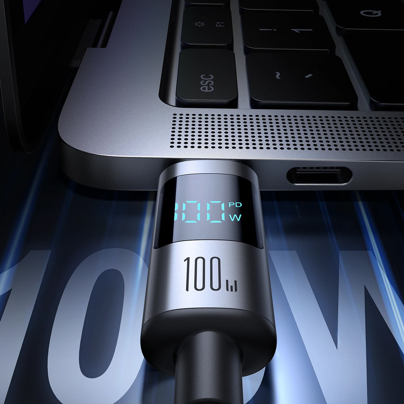 USB-C Daten- und Ladekabel - USB-C Joyroom S-A16 Pro Prism Display, 100W, 1,2m, Schwarz