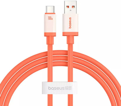 Câble de Données et de Charge USB-A - USB-C Baseus Zero Degree Series, 100W, 2m, Rouge
