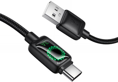 Cavo Dati e Ricarica USB-A - USB-C HOCO U146, 36W, 1.2m, Nero