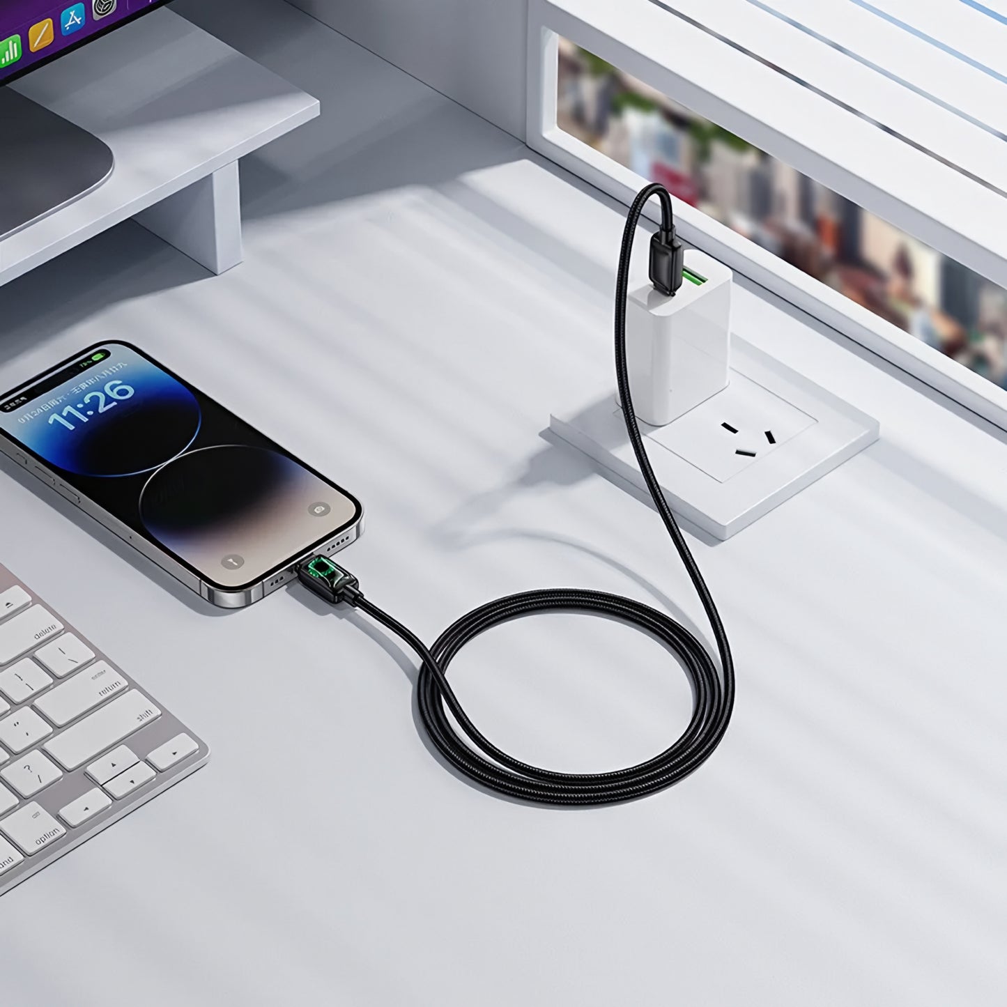 Daten- und Ladekabel USB-C - Lightning HOCO U146, 30W, 1.2m, Schwarz