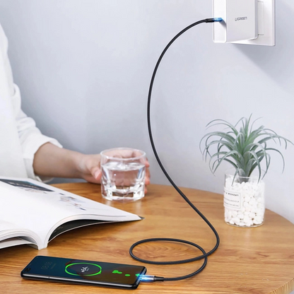 Câble de Données et de Charge USB-C - USB-C UGREEN US316, 100W, 3m, Gris