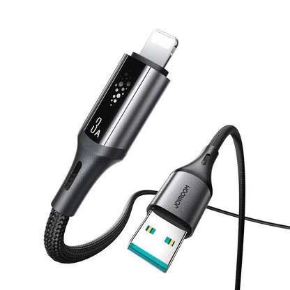 Daten- und Ladekabel USB-A - Lightning Joyroom S-A60 StarTalk, 18W, 1.2m, Schwarz