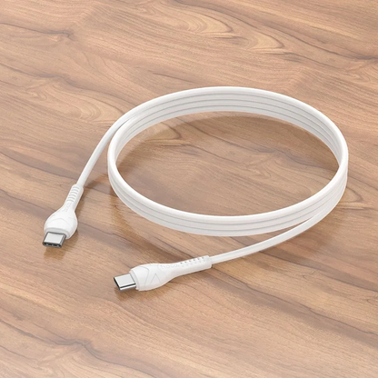 USB-C Daten- und Ladekabel - USB-C HOCO X37, 60W, 1m, Weiß