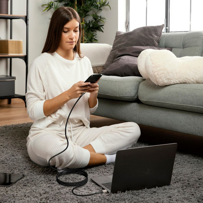 USB-C Daten- und Ladekabel - USB-C Tech-Protect Ultraboost EVO, 100W, 1m, Silber