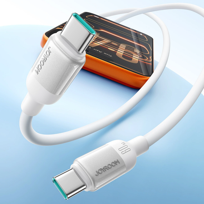 Daten- und Ladekabel USB-C - USB-C Joyroom S-A62 Lively, 60W, 1,2m, Weiß