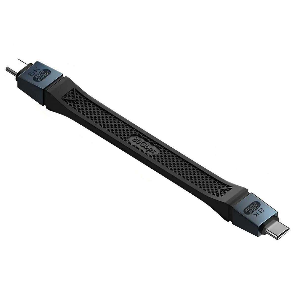 Câble de données et de charge USB-C - USB-C OEM Vidéo 8K, 240W, 0.13m, Noir
