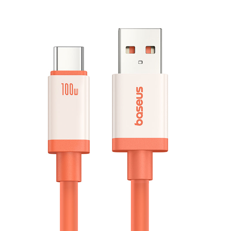 Câble de Données et de Charge USB-A - USB-C Baseus Zero Degree Series, 100W, 2m, Rouge