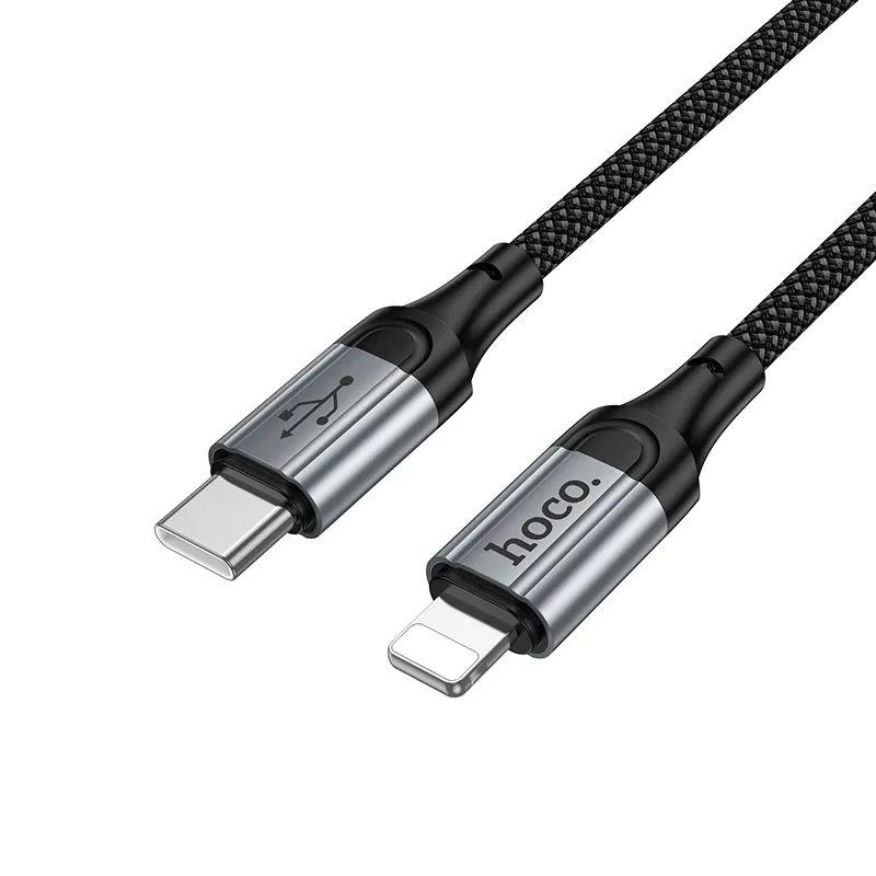 Câble de Données et de Charge USB-C - Lightning HOCO X121, 27W, 1.5m, Noir