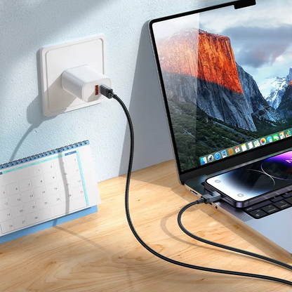USB-C - Lightning Daten- und Ladekabel HOCO X118 Display, 27W, 1m, Schwarz