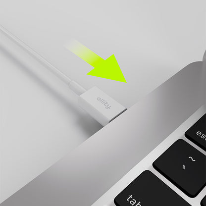 USB-C Daten- und Ladekabel - USB-C Allity. AUC-03, 100W, 1m, Weiß