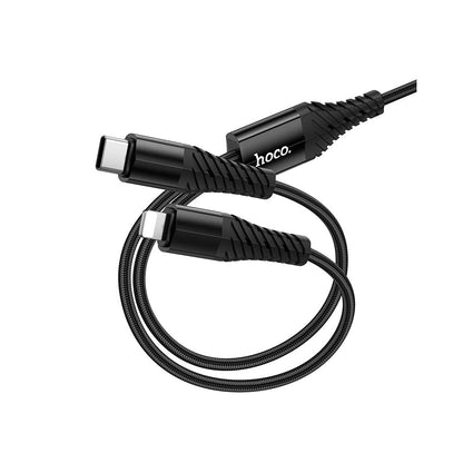 USB-C - Lightning / USB-C Ladekabel HOCO X123, 10W, 1m, Schwarz