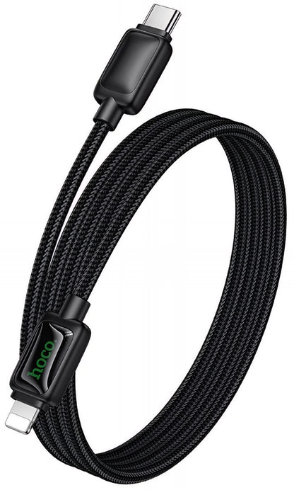 Daten- und Ladekabel USB-C - Lightning HOCO U146, 30W, 1.2m, Schwarz