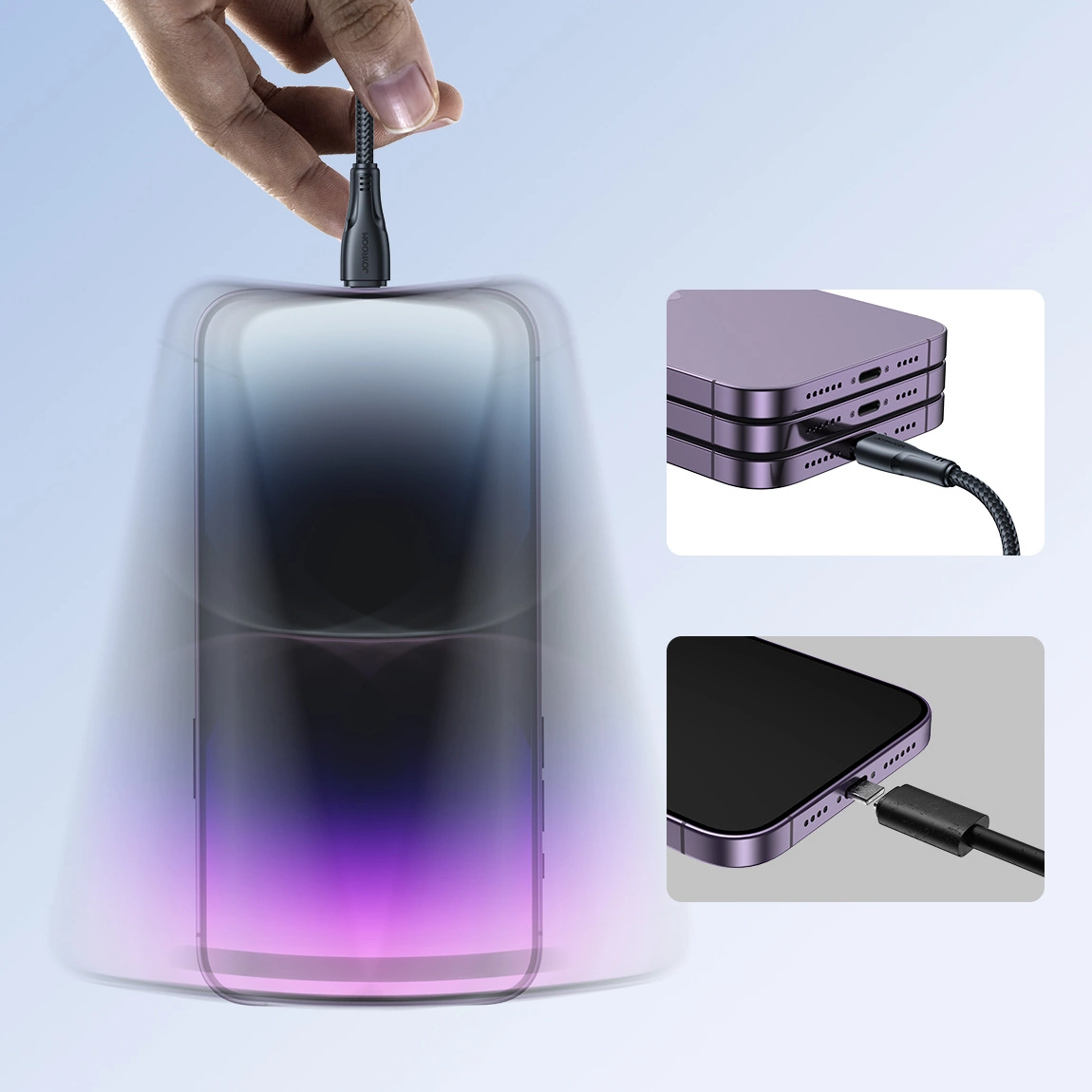 USB-A - Lightning Lade- und Datenkabel Joyroom S-A11, 18W, 1.2m, Schwarz