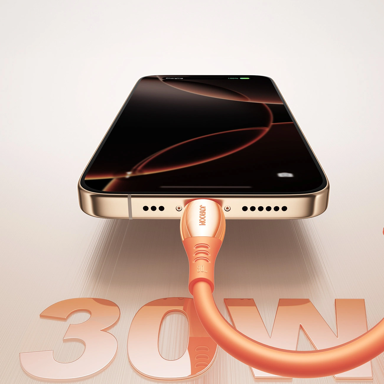 Daten- und Ladekabel USB-C - Lightning Joyroom S-A59 Vibrant, 30W, 1.2m, Orange