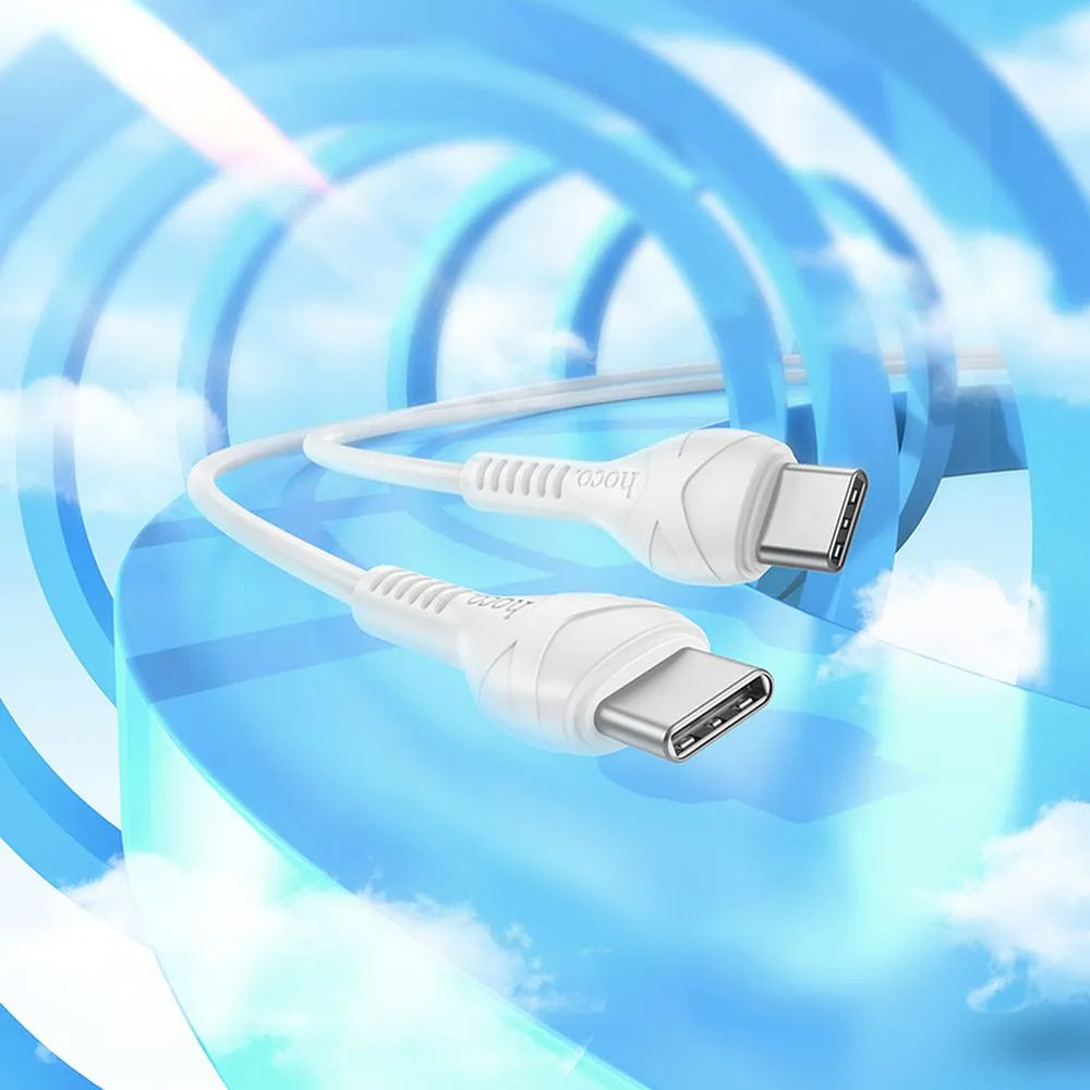 USB-C Daten- und Ladekabel - USB-C HOCO X37, 60W, 1m, Weiß