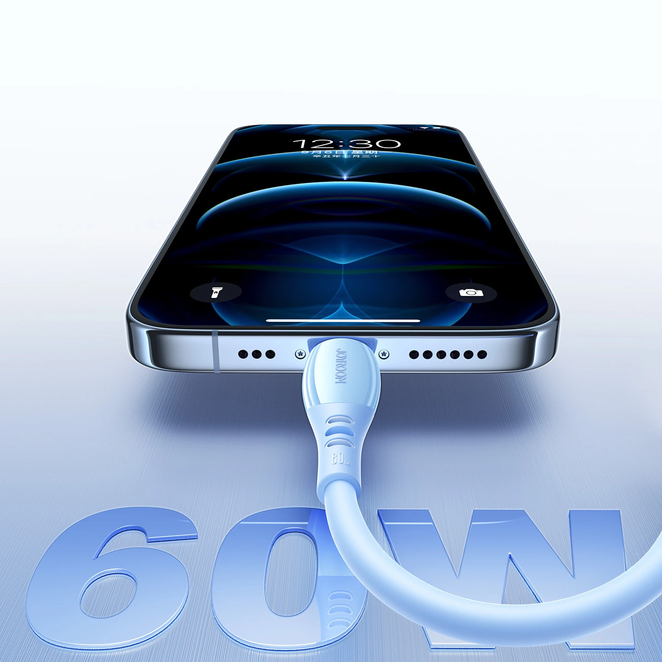 Cavo Dati e Ricarica USB-C - USB-C Joyroom S-A59 Vibrant, 60W, 1.2m, Blu