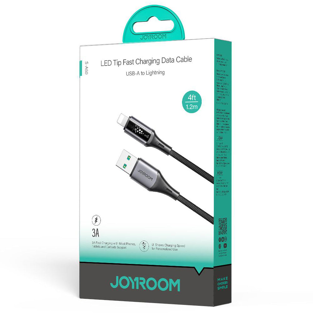 Cavo Dati e Ricarica USB-A - Lightning Joyroom S-A60 StarTalk, 18W, 1.2m, Nero
