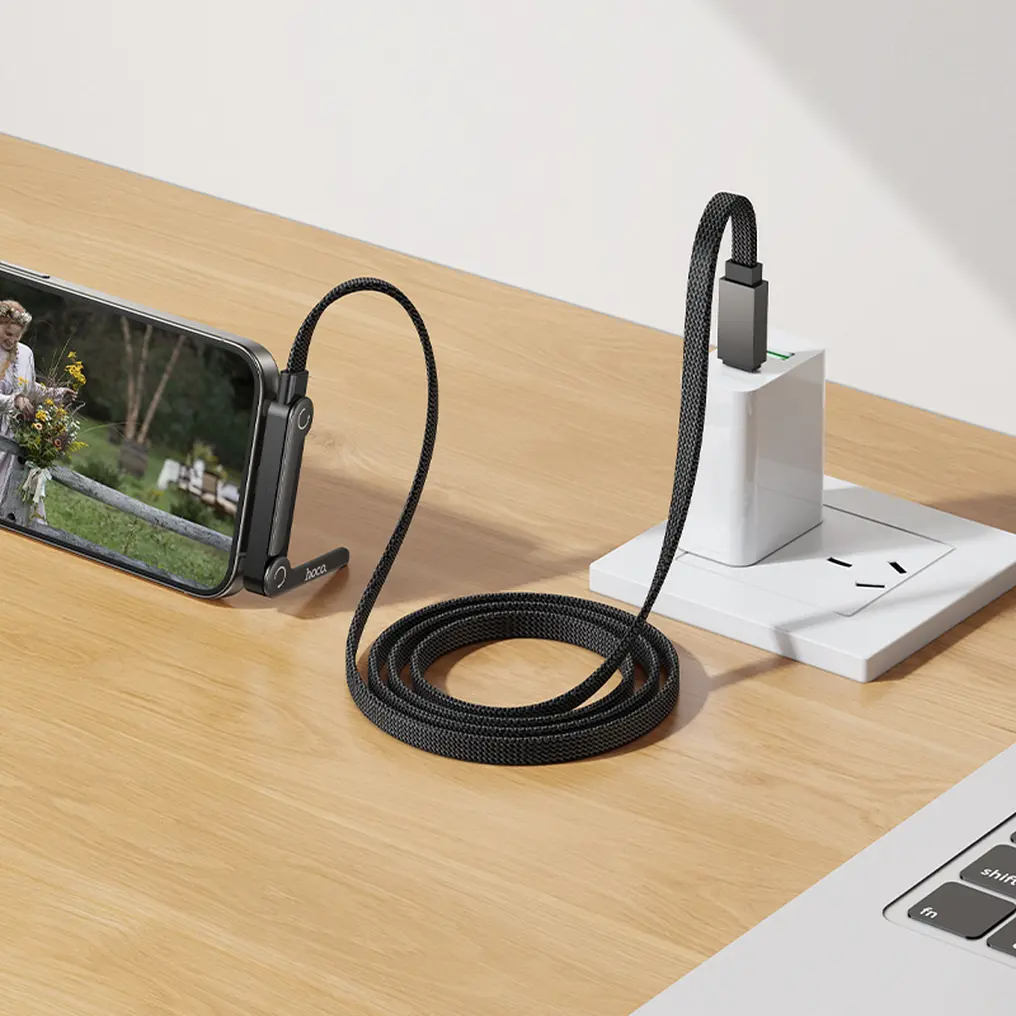 Cavo Dati e Ricarica USB-C - USB-C HOCO U150 Exquisite, 60W, 1,2m, Nero