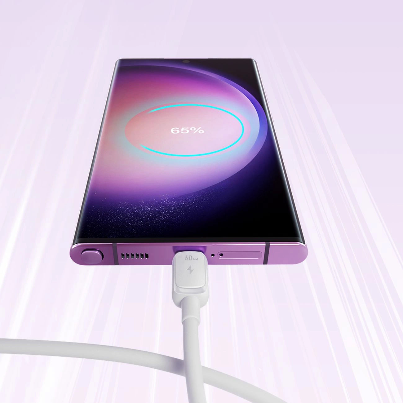 Câble de Données et de Charge USB-C - USB-C Joyroom S-A14, 60W, 1.2m, Blanc