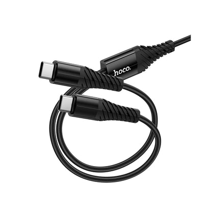 Cavo di Ricarica USB-C - 2 x USB-C HOCO X123, 10W, 1m, Nero