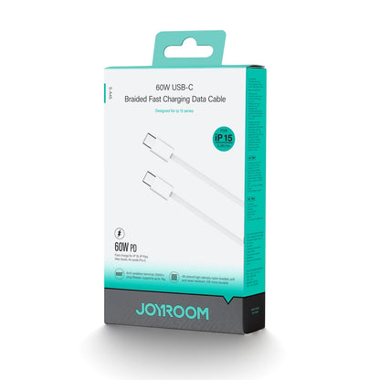 Cavo dati e ricarica USB-C - USB-C Joyroom S-A45, 60W, 1m, bianco 