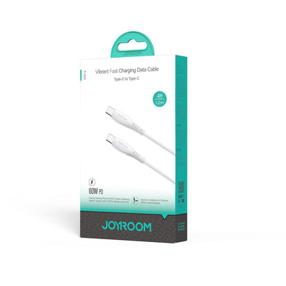 USB-C Daten- und Ladekabel - USB-C Joyroom S-A59 Vibrant, 60W, 1.2m, Weiß
