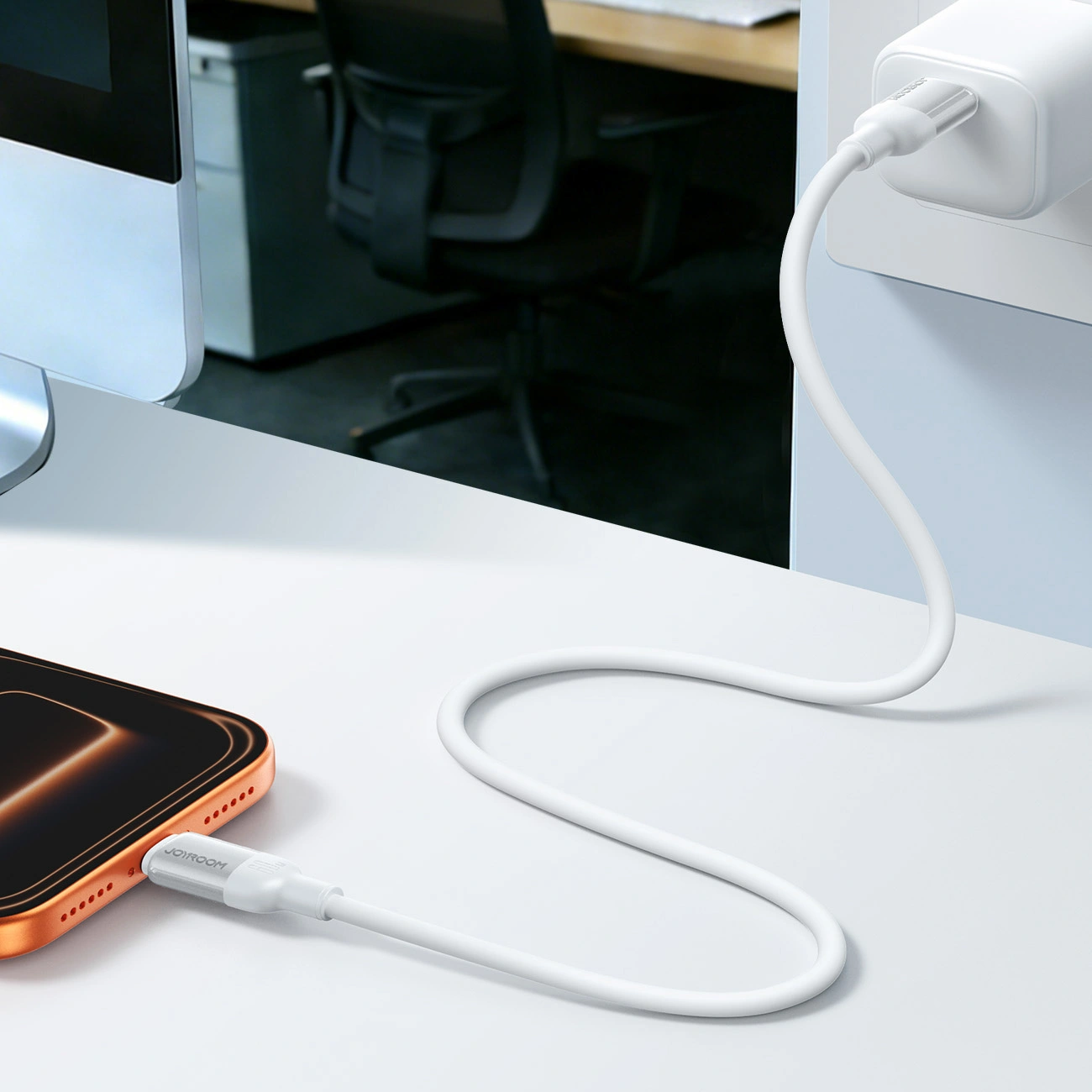 Daten- und Ladekabel USB-C - USB-C Joyroom S-A62 Lively, 60W, 1,2m, Weiß