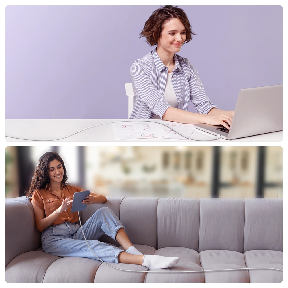 USB-C - Lightning Lade- und Datenkabel Joyroom S-A14, 30W, 1.2m, Weiß