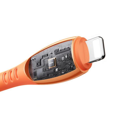 Daten- und Ladekabel USB-C - Lightning Joyroom S-A59 Vibrant, 30W, 1.2m, Orange