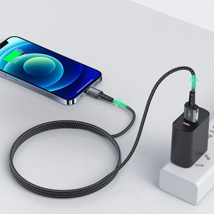 Cavo Dati e Ricarica USB-A - Lightning Acefast C1-02, 18W, 1.2m, Nero