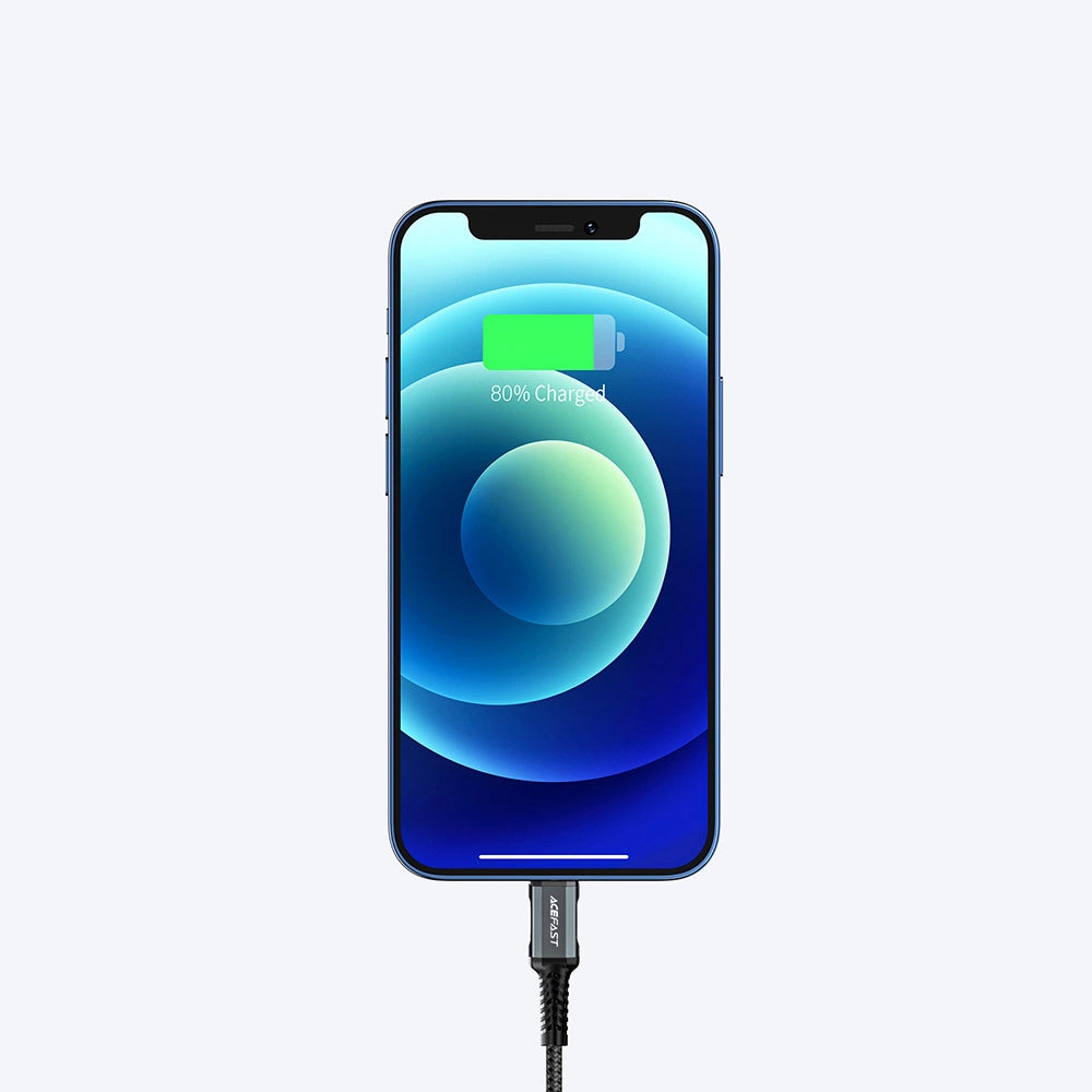 Cavo Dati e Ricarica USB-A - Lightning Acefast C1-02, 18W, 1.2m, Nero