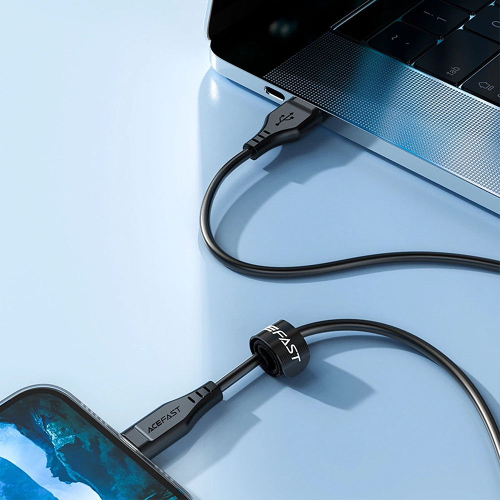 Cavo Dati e Ricarica USB-A - Lightning Acefast C3-02, 18W, 1.2m, Nero