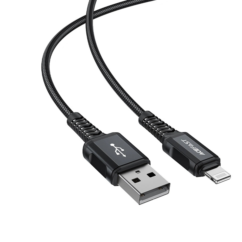 Daten- und Ladekabel USB-A - Lightning Acefast C4-02, 18W, 1,8m, Schwarz